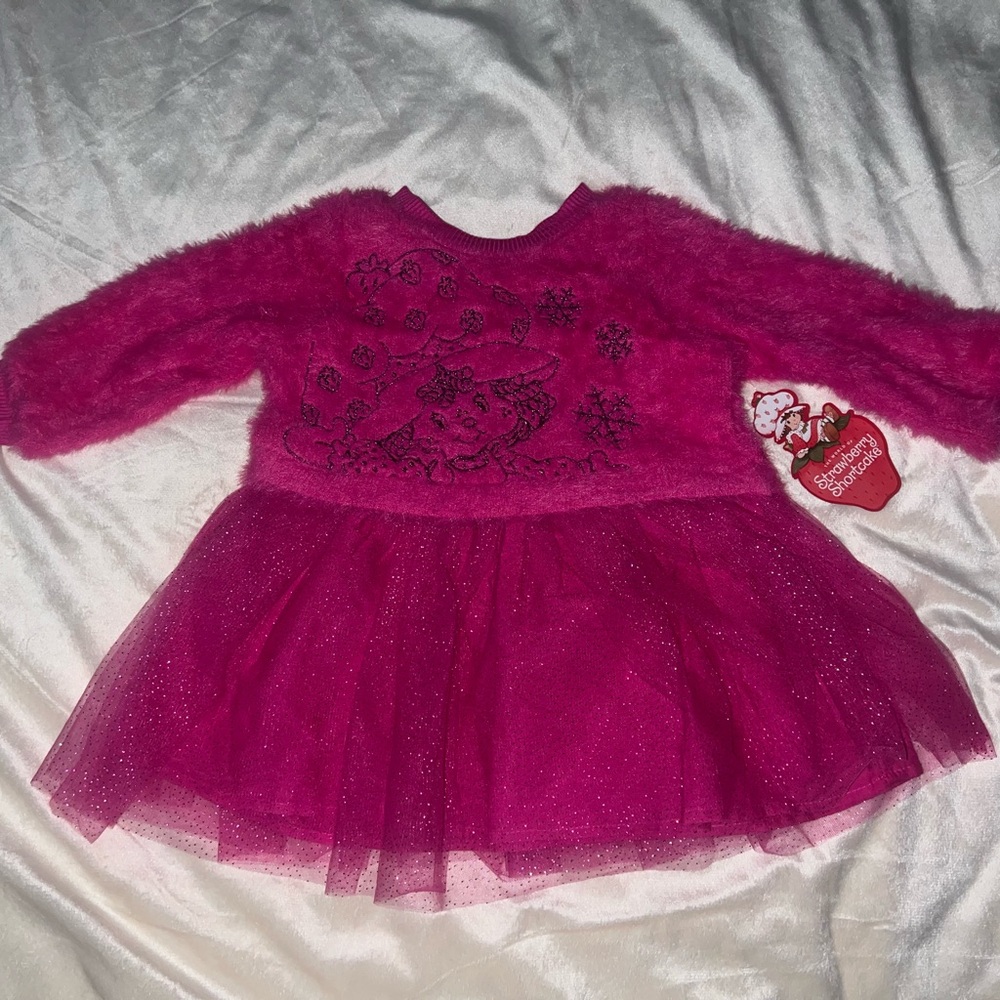 Strawberry Shortcake Pink Kids Casual Dress